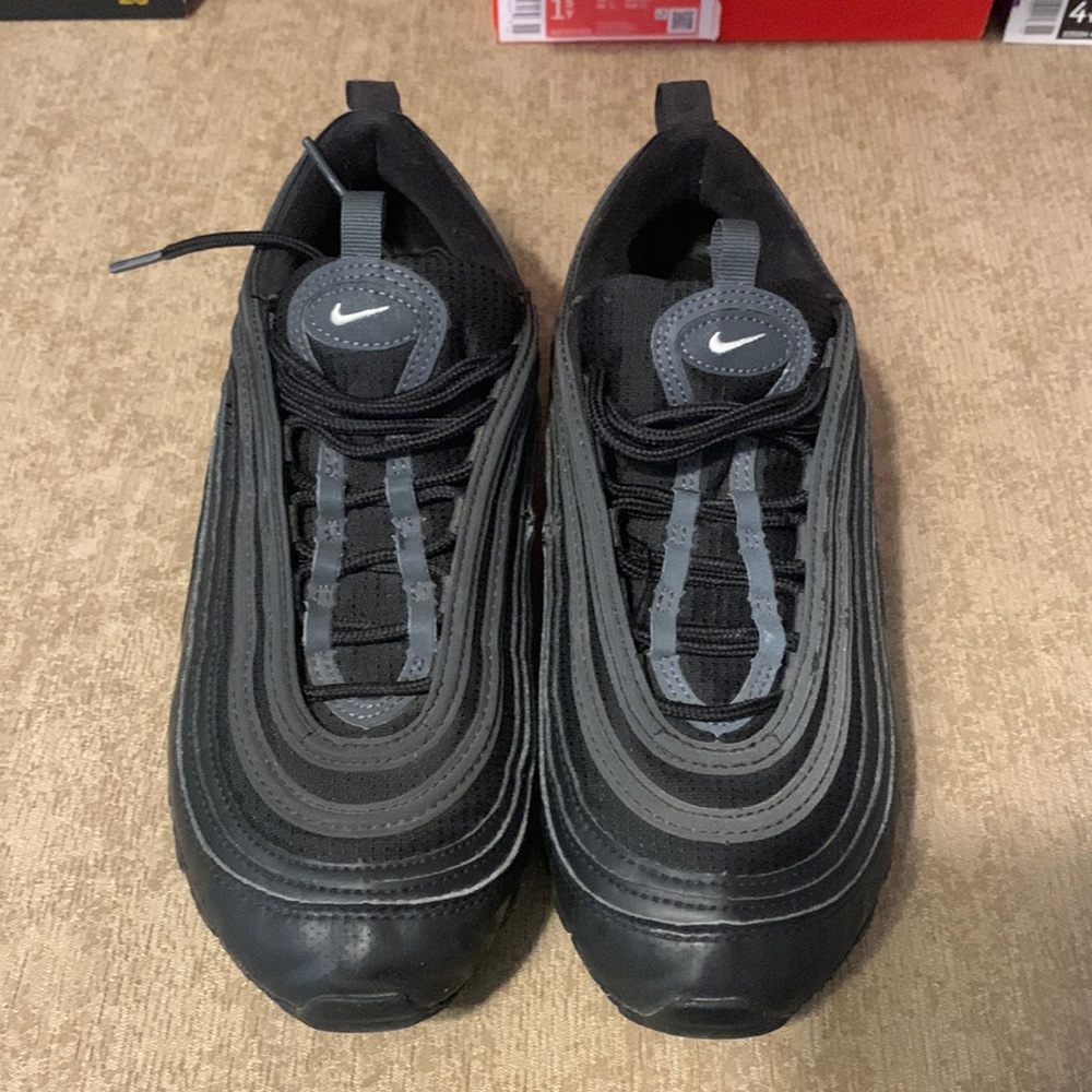 Nike Air Max 97 GS Black 921522 011 Black White Anthracite Size 6Y